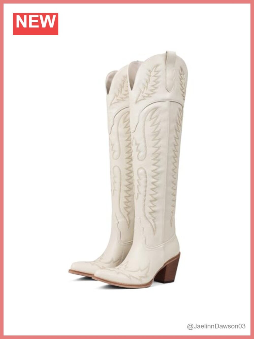 Over the Knee Cowboy Boots Women Western Tall Boots Leather